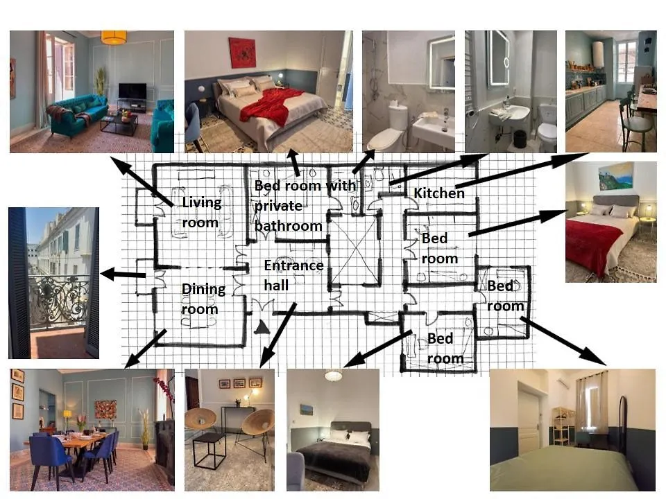 Homestay Private Rooms In Authentic Apartment In Old Town Of Tunis, Near Medina
